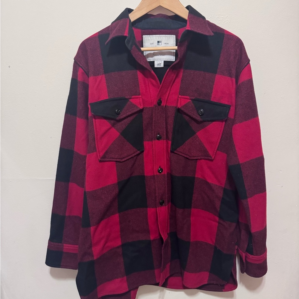 Woolrich Red and Black Plaid Jacket